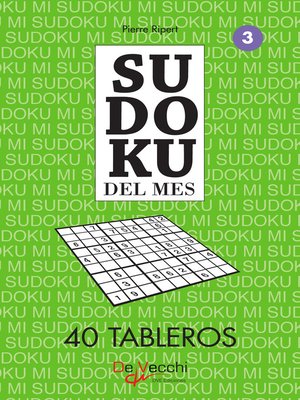 cover image of Sudoku del mes 3--40 tableros